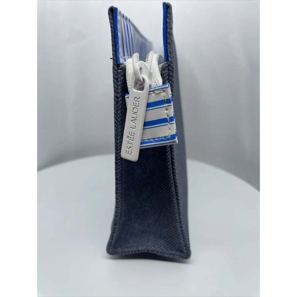 Estee Lauder Bag Zip Up Water Resistant Toiletry Purse Travel Cosmetic Clutch 8